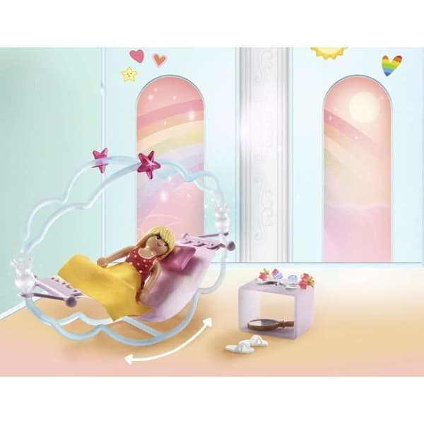 PLAYMOBIL Princess Magic - Prinsessrum med 2 gungande sängar - Från 4 år