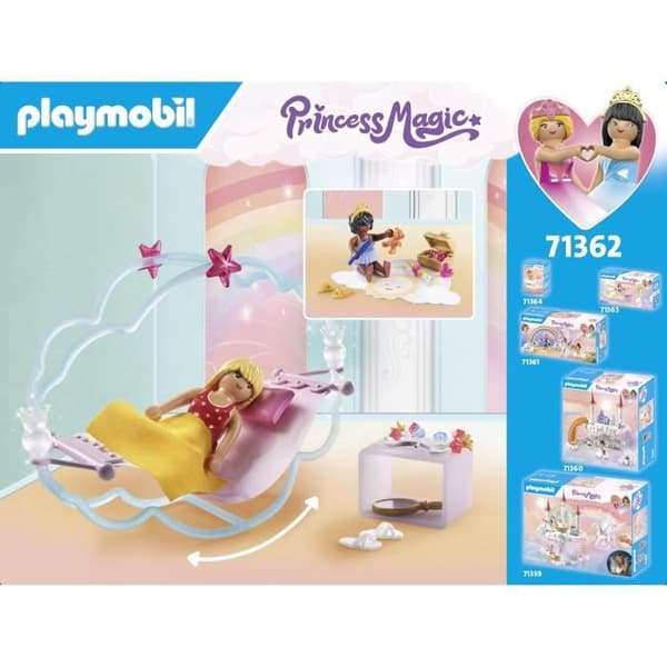 PLAYMOBIL Princess Magic - Prinsessrum med 2 gungande sängar - Från 4 år