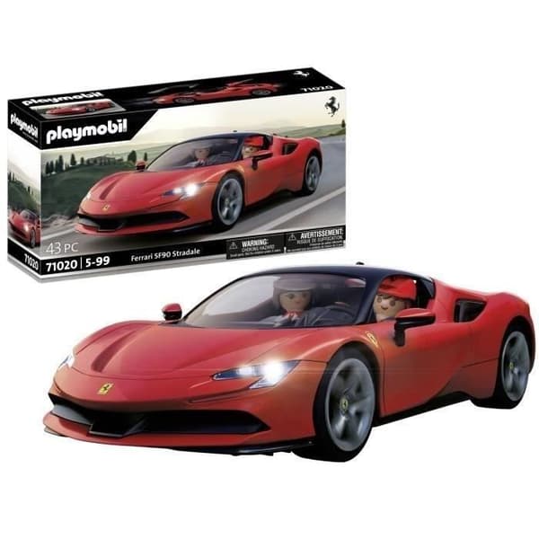 PLAYMOBIL 71020 Ferrari SF90 Stradale, Klassiska bilar, Vuxen, Samlarbil, 43 stycken