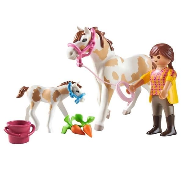 PLAYMOBIL - Landssto och föl - Flerfärgad - 11 stycken - Från 4 år