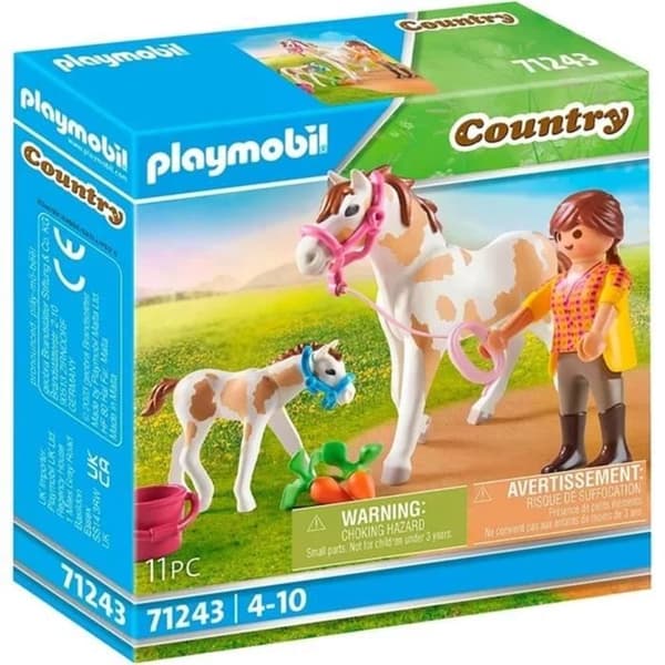 PLAYMOBIL - Landssto och föl - Flerfärgad - 11 stycken - Från 4 år
