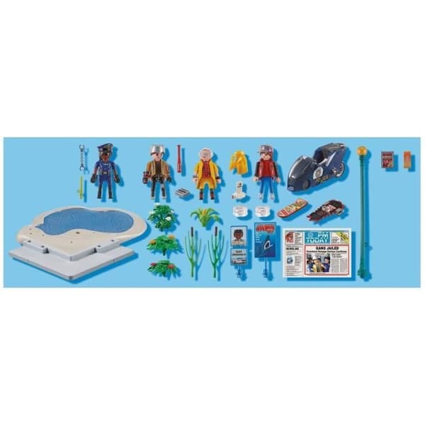 PLAYMOBIL - 70634 - Tillbaka till framtiden - Hoverboard Race - Barn - Blå