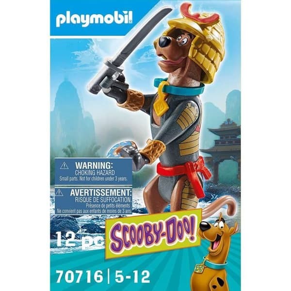 PLAYMOBIL - 70716 - SCOOBY-DOO Samurai - Scooby Doo-licens - För barn - Blå - Från 5 år