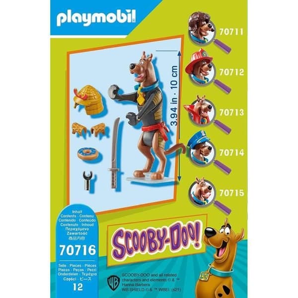 PLAYMOBIL - 70716 - SCOOBY-DOO Samurai - Scooby Doo-licens - För barn - Blå - Från 5 år