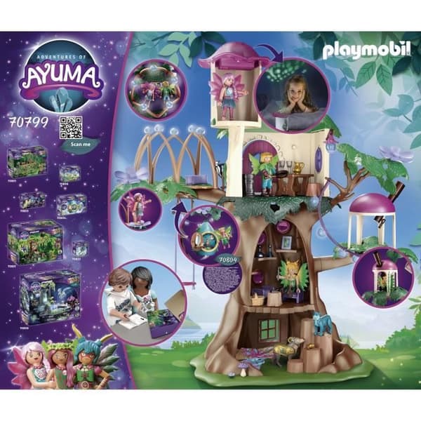 PLAYMOBIL - 70799 - AYUMA - Magic Fairy Tree - 162 delar - Blandat