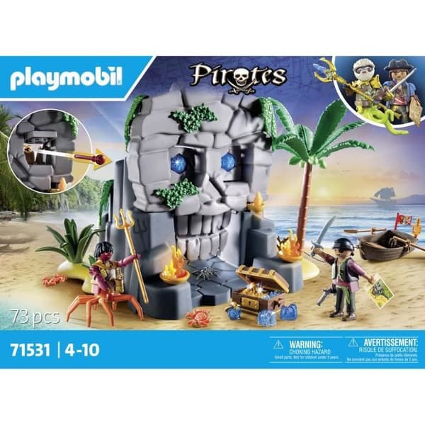PLAYMOBIL 71531 Pirate Treasure Island och Sea Monster - Pirates