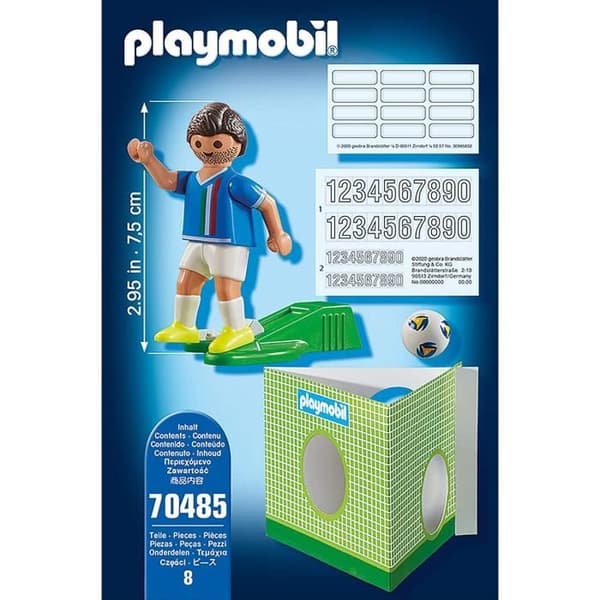 PLAYMOBIL - Italiensk fotbollsspelare med enhandsskyttefunktion och tillbehör - Sport och action