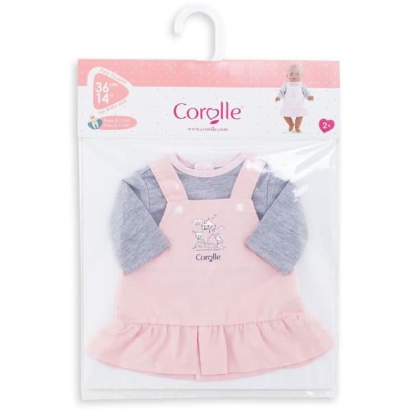 Klänning och T-shirt Bords de Loire - COROLLE - Kläder - För Docka 36cm - Från 2 år