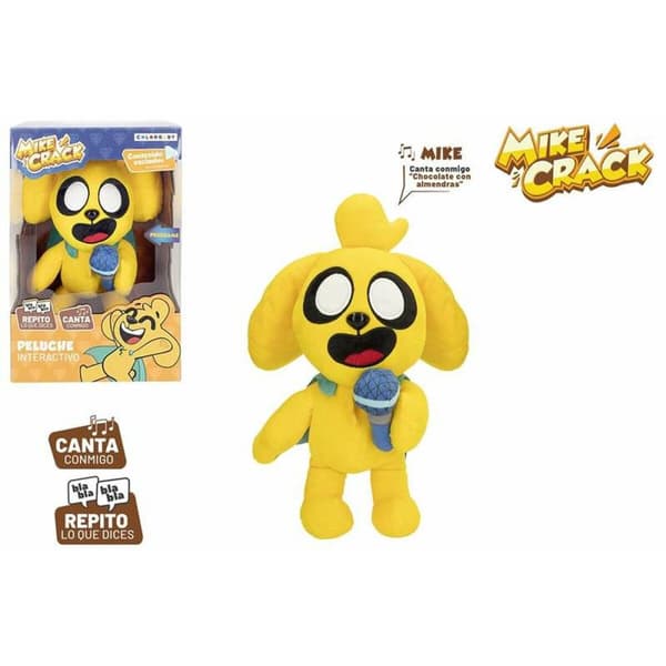 Pehmolelu äänellä Mikecrack Keltainen 29 cm