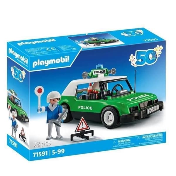 PLAYMOBIL 71591 Samlarpolisbil, speciell jubileumsutgåva Playmobil, Klassiska bilar, Vuxen, Samlarbil