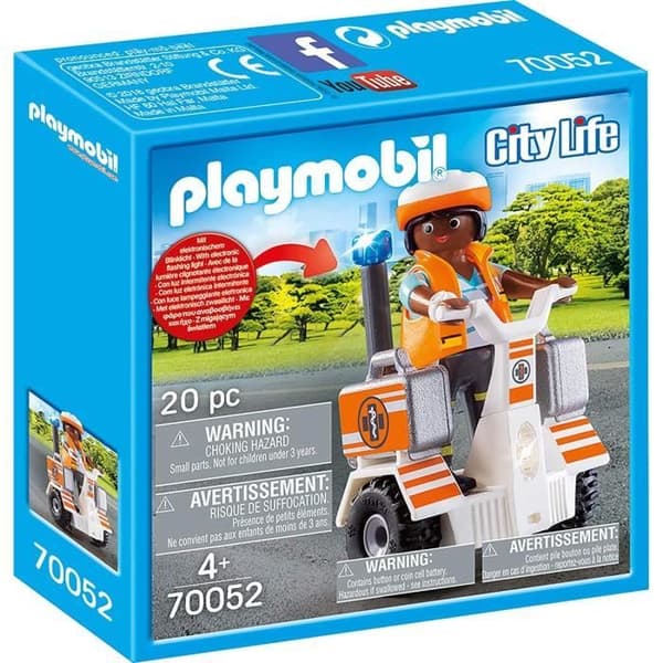 PLAYMOBIL 70052 - City Life The Rescuers - Rescuer och Segway