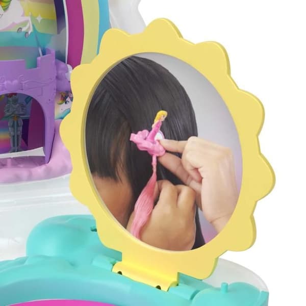 Polly Pocket Mini Universe Rainbow Unicorn Frisörsalong HKV51