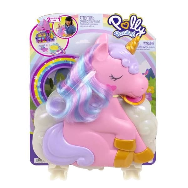 Polly Pocket Mini Universe Rainbow Unicorn Frisörsalong HKV51