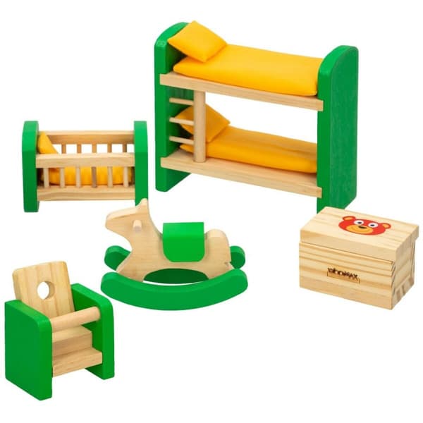 Doll's house bedroom Woomax (6 antal)