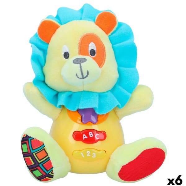 Bamse med Lyd Winfun Løve 15 x 15 x 9 cm (6 enheder)