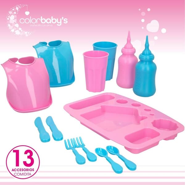 Nuketarvikkeet Colorbaby Vauvanukke 20 Kappaletta 39 x 9,5 x 21,5 cm 6 osaa