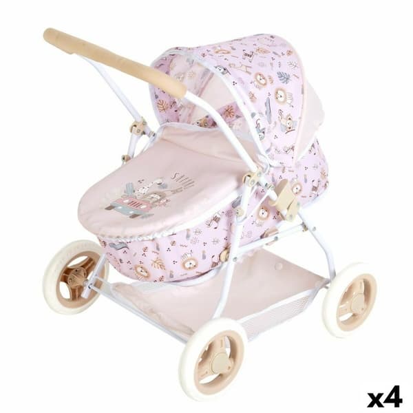 Stol til Dukker Colorbaby Safari 40 x 57 x 49 cm 4 enheder Convertible