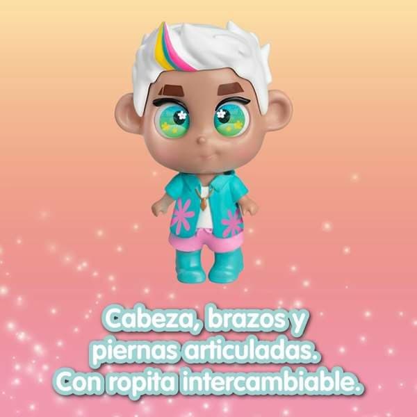 Baby Dukke Famosa Mini Trotties Emoji Eyes 12 cm Artikuleret