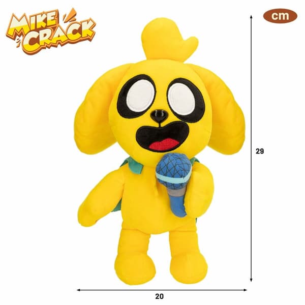Mjukdjur med ljud Mikecrack Gul 29 cm