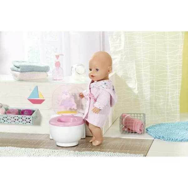 Docka tillbehör Zapf Creation Bath Poo-PooToilet med ljud (43 cm)
