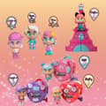 Miniatyrbild 8 av 11: Bebisdocka Famosa Mini Trotties Emoji Eyes 12 cm Ledbuss