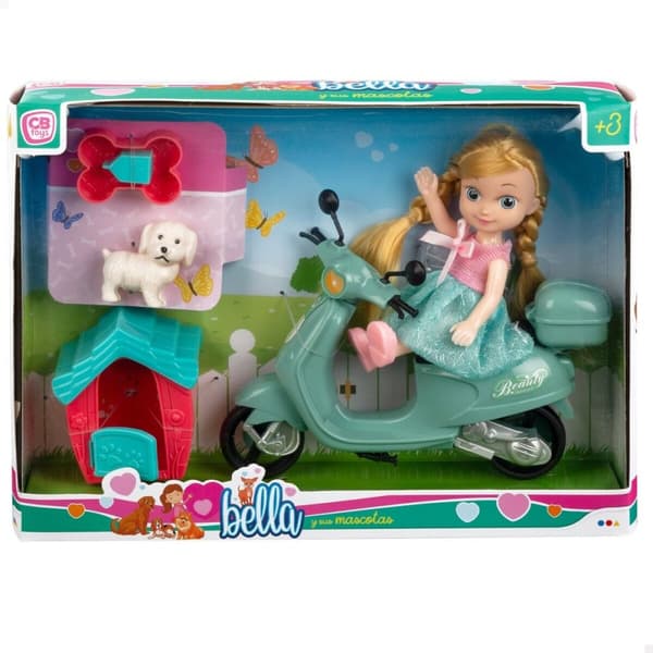 Dukke Colorbaby Bella 16 cm Motorcykel 7 x 16 x 4 cm (6 enheder)