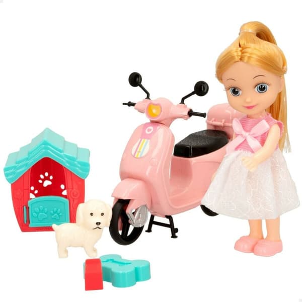 Dukke Colorbaby Bella 16 cm Motorcykel 7 x 16 x 4 cm (6 enheder)