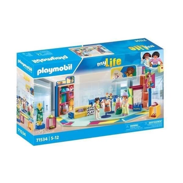 PLAYMOBIL 71534 Klädbutik, My Life Shopping, 76 stycken, från 4 år och uppåt