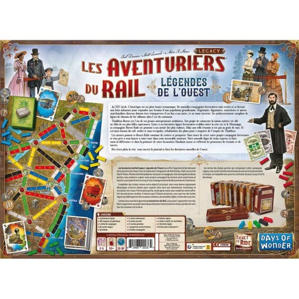 Les Aventuriers du Rail - Legacy - Brädspel