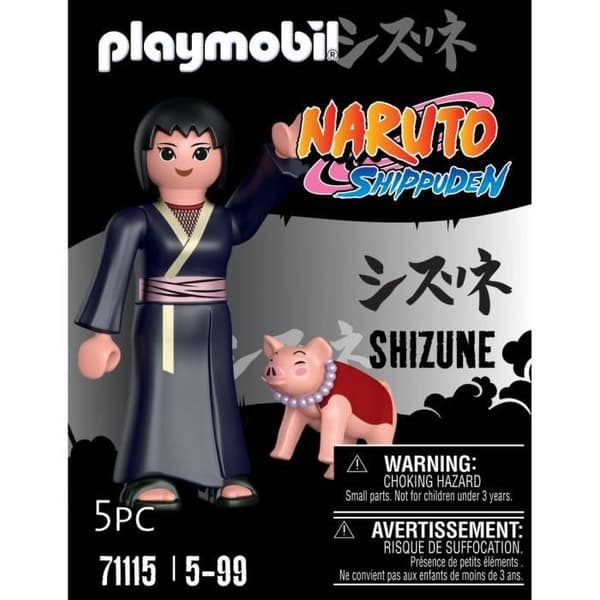 PLAYMOBIL - 71115 - Shizune - Naruto Shippuden - Kunoichi figur med farbror grisen