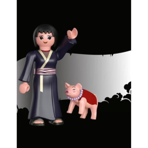 PLAYMOBIL - 71115 - Shizune - Naruto Shippuden - Kunoichi figur med farbror grisen