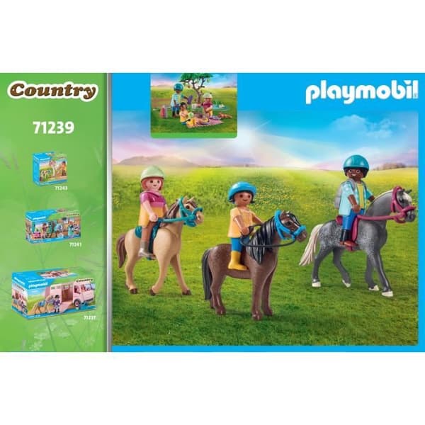 PLAYMOBIL - 71239 - Country - Ryttare, hästar och picknick - Blandat - 5 år - Tyskland