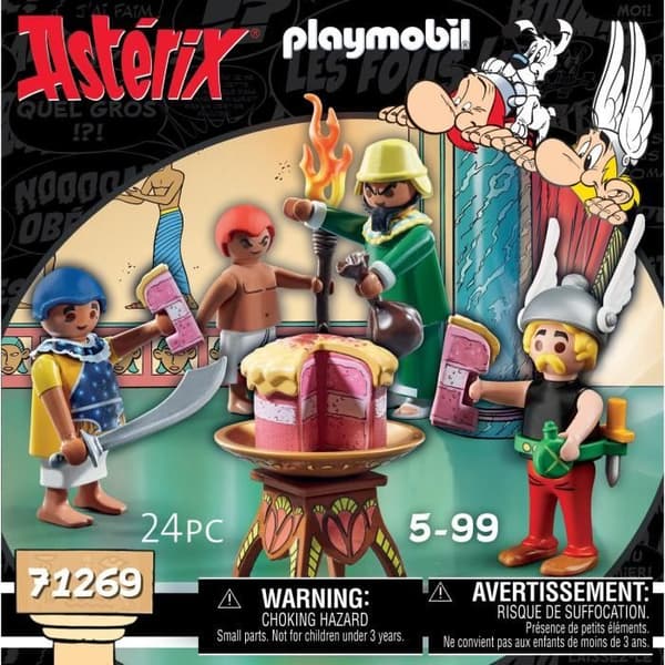 PLAYMOBIL 71269 Asterix, Amonbofis och den förgiftade kakan, 24 stycken, Från 5 år