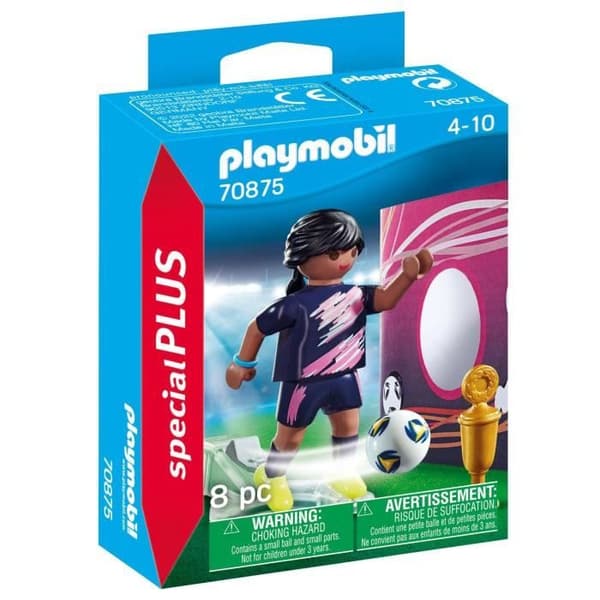 PLAYMOBIL - 70875 - Fotbollsspelare - Special Plus-karaktär med tillbehör