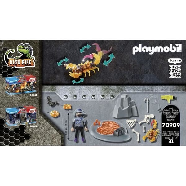 PLAYMOBIL - 70909 - Starter Pack Agent med Fire Scorpion - Figur och tillbehör