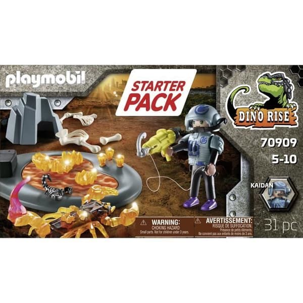 PLAYMOBIL - 70909 - Starter Pack Agent med Fire Scorpion - Figur och tillbehör