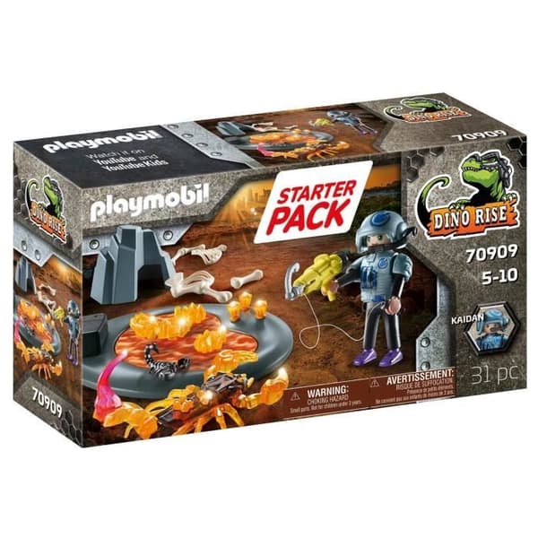 PLAYMOBIL - 70909 - Starter Pack Agent med Fire Scorpion - Figur och tillbehör