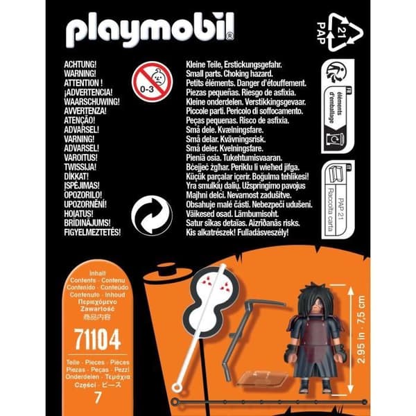 PLAYMOBIL 71104 Madara Figur, Naruto Shippuden, 8 delar