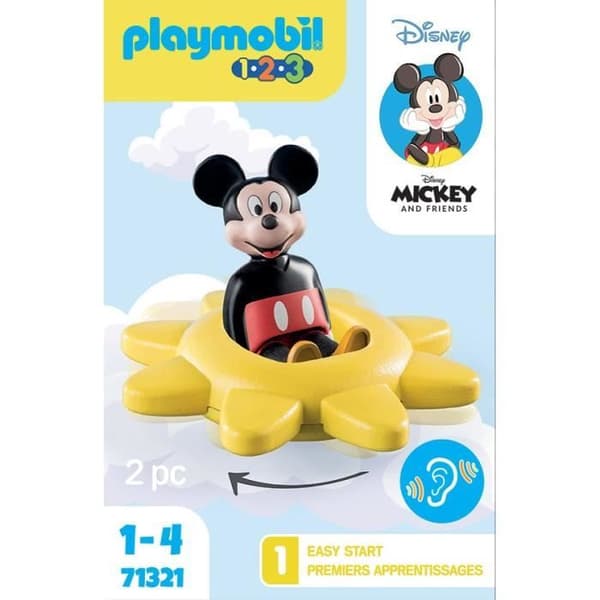 PLAYMOBIL 1.2.3 - 71321 - Musse och snurra - Disney - För småbarn 18-36 månader