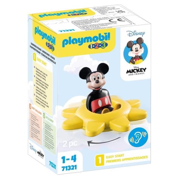 PLAYMOBIL 1.2.3 - 71321 - Musse och snurra - Disney - För småbarn 18-36 månader
