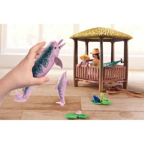 PLAYMOBIL - 71143 - Wiltopia - Paddelbrädor och rosa delfiner