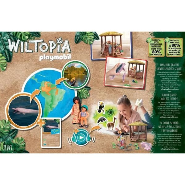 PLAYMOBIL - 71143 - Wiltopia - Paddelbrädor och rosa delfiner
