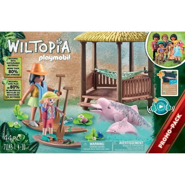 PLAYMOBIL - 71143 - Wiltopia - Paddelbrädor och rosa delfiner