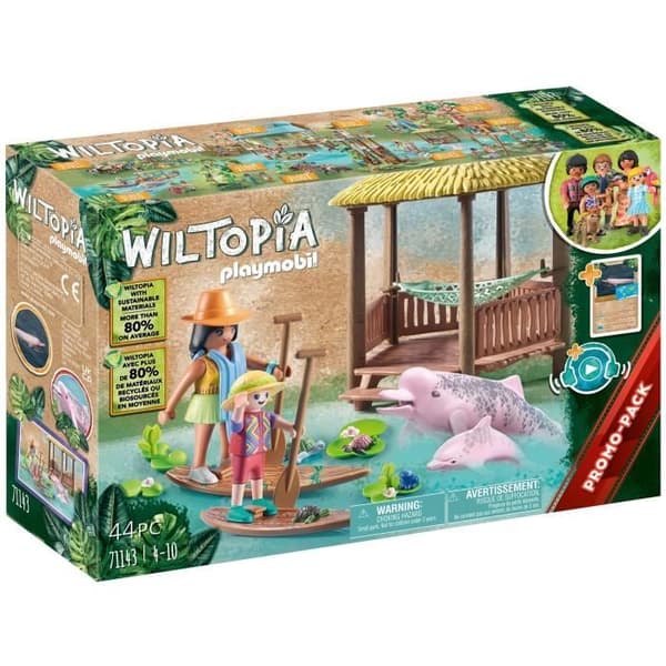 PLAYMOBIL - 71143 - Wiltopia - Paddelbrädor och rosa delfiner