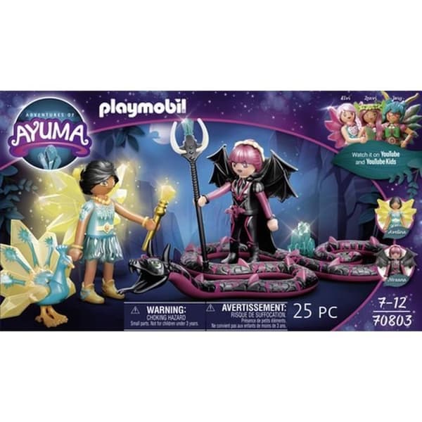 PLAYMOBIL - 70803 - AYUMA - Crystal Fairy and Bat Fairy med förtrollade djur