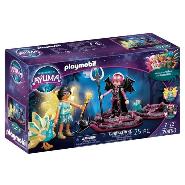 PLAYMOBIL - 70803 - AYUMA - Crystal Fairy and Bat Fairy med förtrollade djur