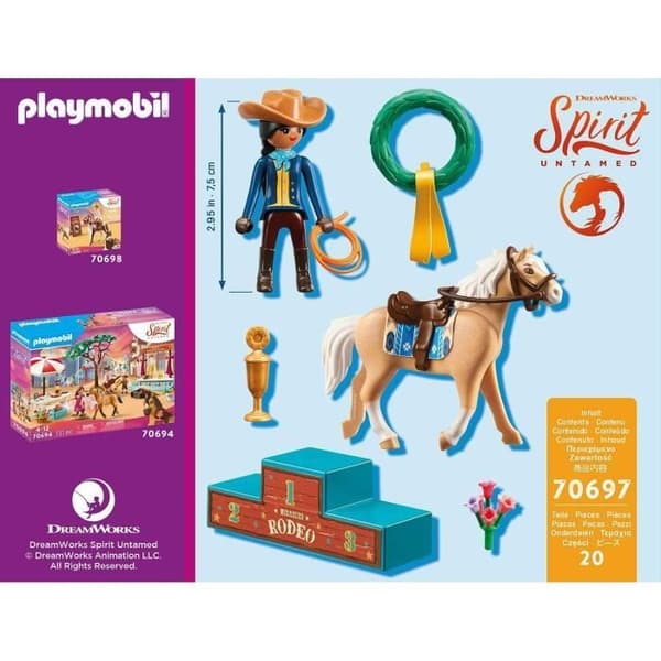 PLAYMOBIL - 70697 - Rodeo Apo - Leksak för barn från 4 år och uppåt - Blandade material - Flerfärgad