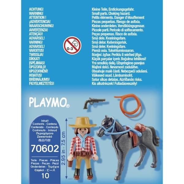 PLAYMOBIL - 70602 - Ryttare och häst - Tillbehör ingår