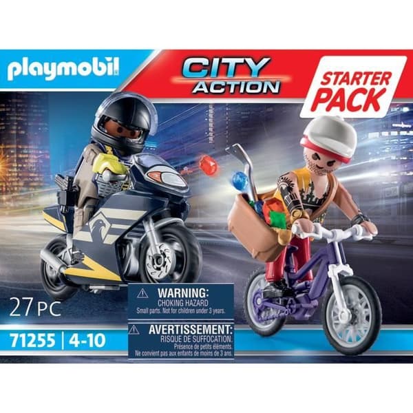 PLAYMOBIL 71255 Startpaket Agent och tjuv, City Action, poliser, från 4 år och uppåt