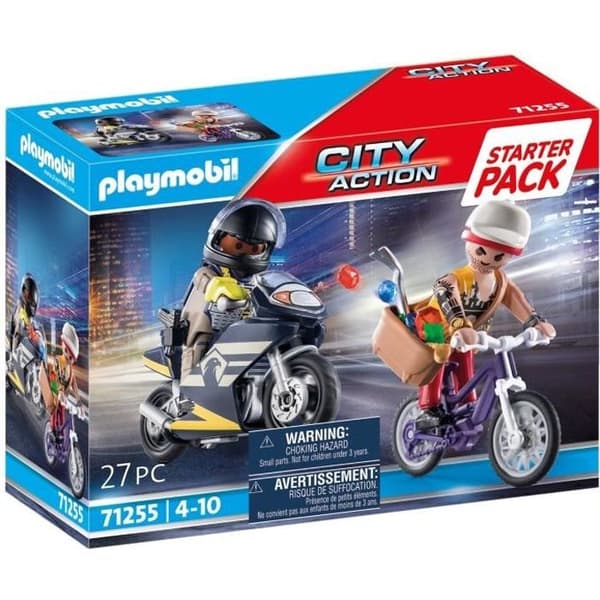PLAYMOBIL 71255 Startpaket Agent och tjuv, City Action, poliser, från 4 år och uppåt